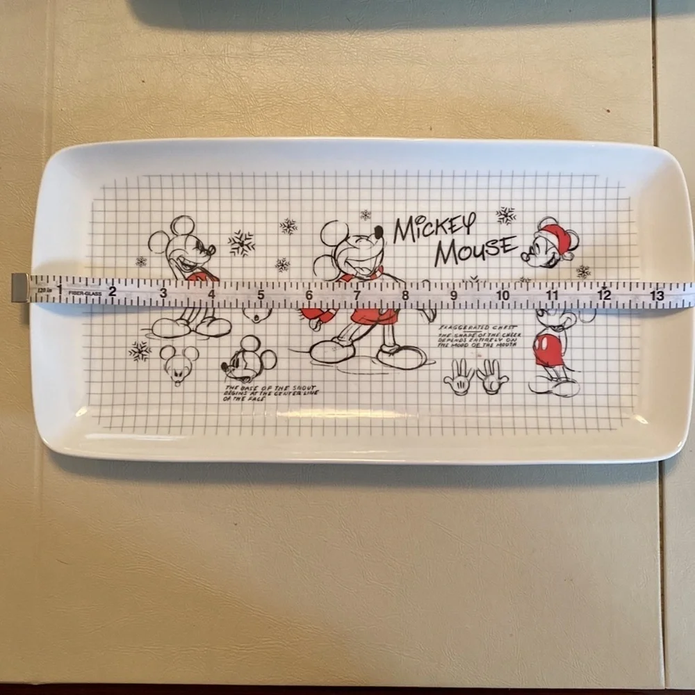 Disney Mickey Mouse Christmas Sketchbook Serving Tray
